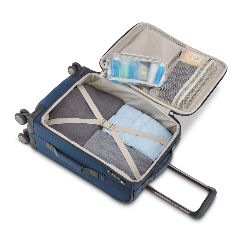 Bagaglio A Mano Samsonite NuRoad Carry-On Spinner Navy/Gunmetal | BVGFSZ049