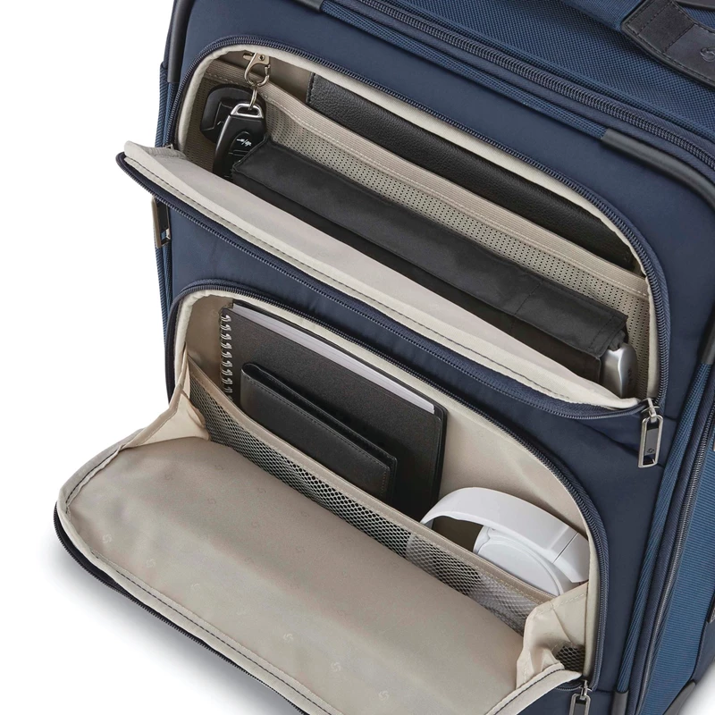 Bagaglio A Mano Samsonite NuRoad Carry-On Spinner Navy/Gunmetal | BVGFSZ049