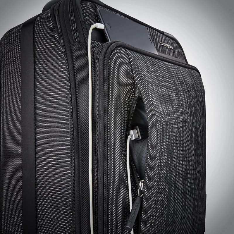 Bagaglio A Mano Samsonite SXK Carry-On Expandable Spinner Black/Silver | QETUSR649