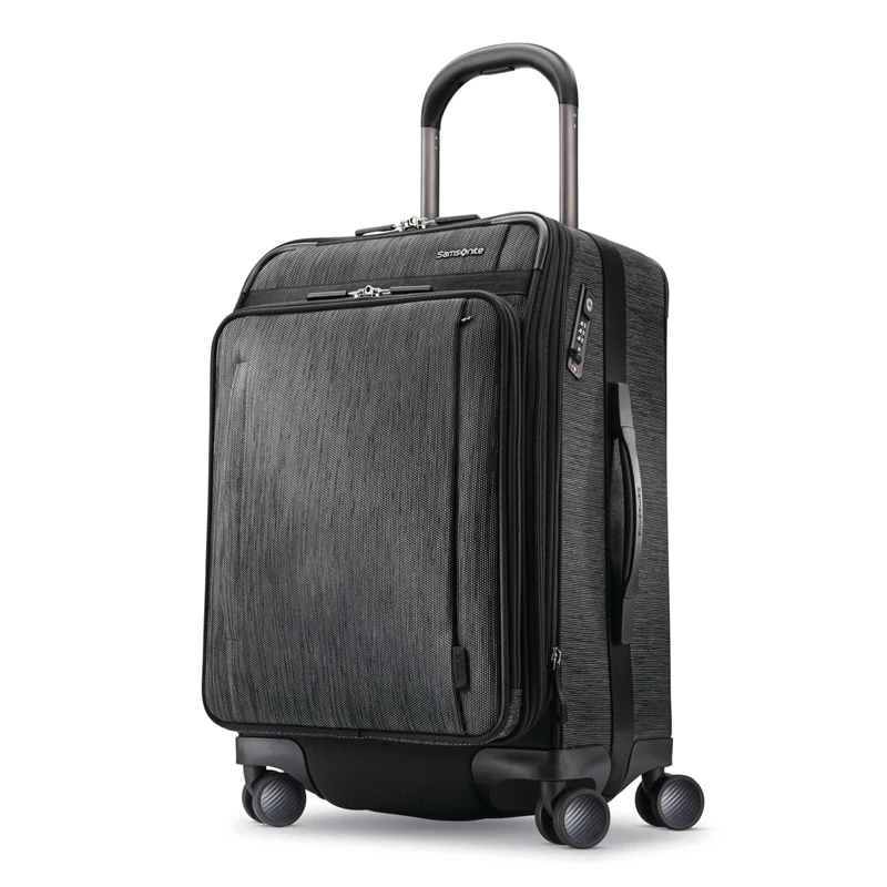 Bagaglio A Mano Samsonite SXK Carry-On Expandable Spinner Black/Silver | QETUSR649