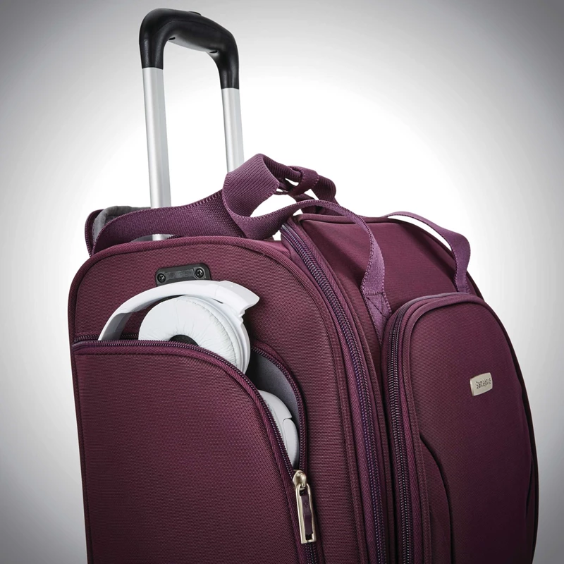 Bagaglio A Mano Samsonite Spinner Underseater with USB Port Viola | VRHQOZ421