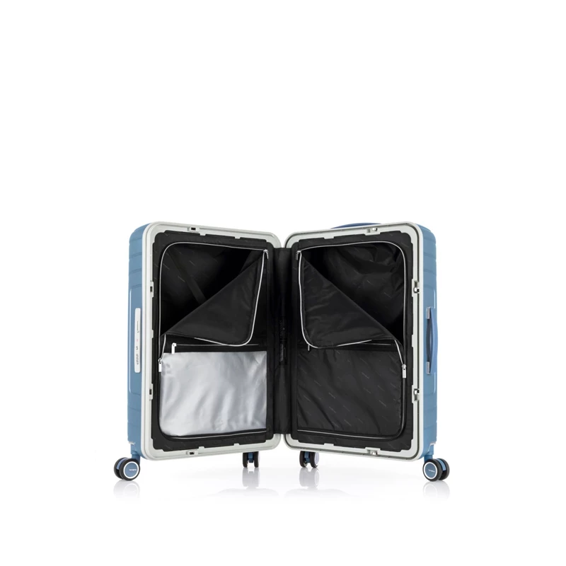 Bagaglio Controllato Samsonite Lite-Frame Checked Spinner Blu | THROAE560