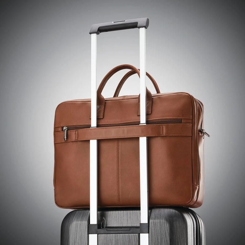 Borse Da Lavoro Samsonite Classiche Pelle Toploader Cognac | GSDBXA910