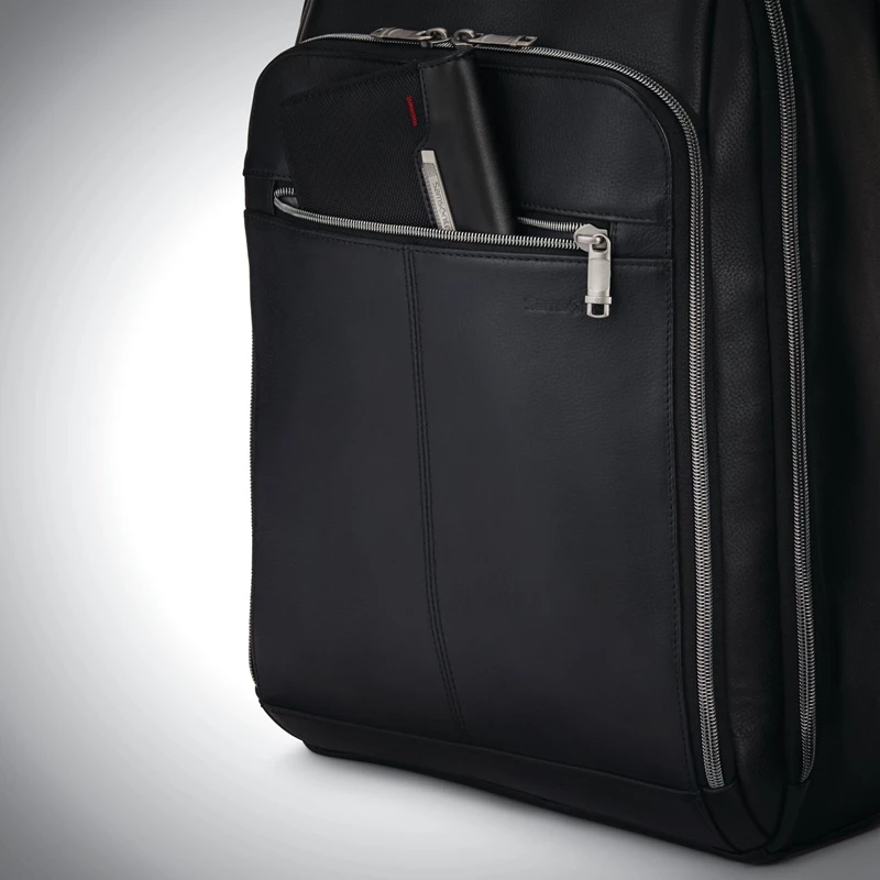 Borse Da Lavoro Samsonite Classiche Pelle Backpack Nere | JUBGIL745