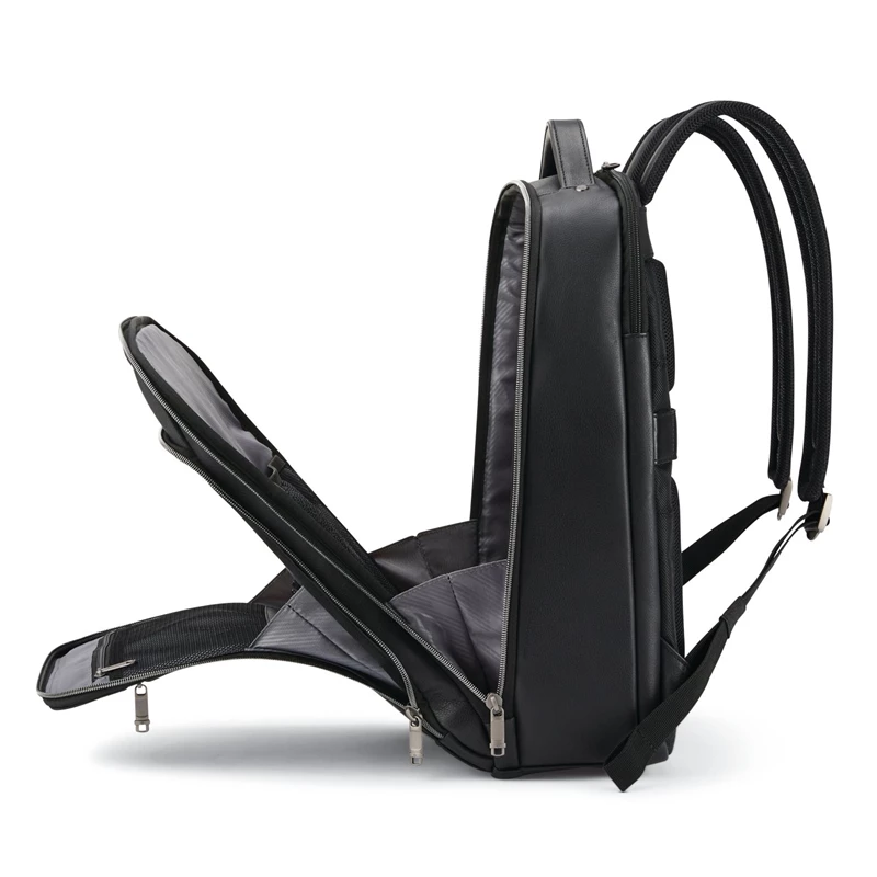 Borse Da Lavoro Samsonite Classiche Pelle Backpack Nere | JUBGIL745