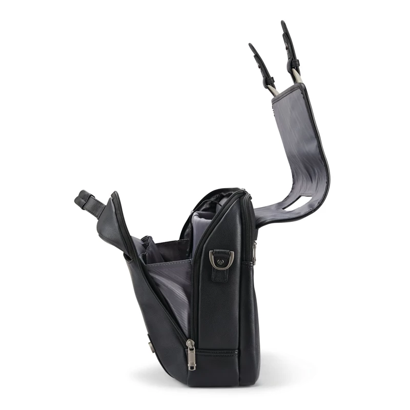 Borse Per Laptop & Valigette Samsonite Classiche Pelle Flapover Nere | KLEZGV729