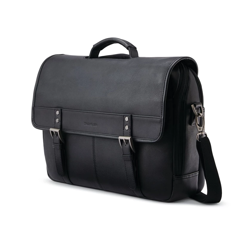 Borse Per Laptop & Valigette Samsonite Classiche Pelle Flapover Nere | KLEZGV729