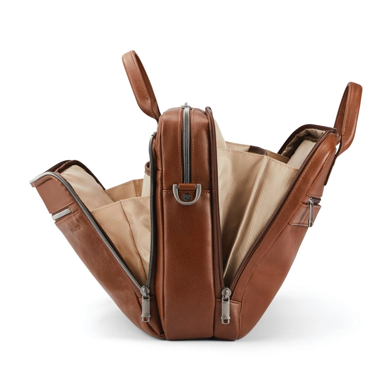 Borse Per Laptop & Valigette Samsonite Classiche Pelle Toploader Cognac | LNWMSZ579