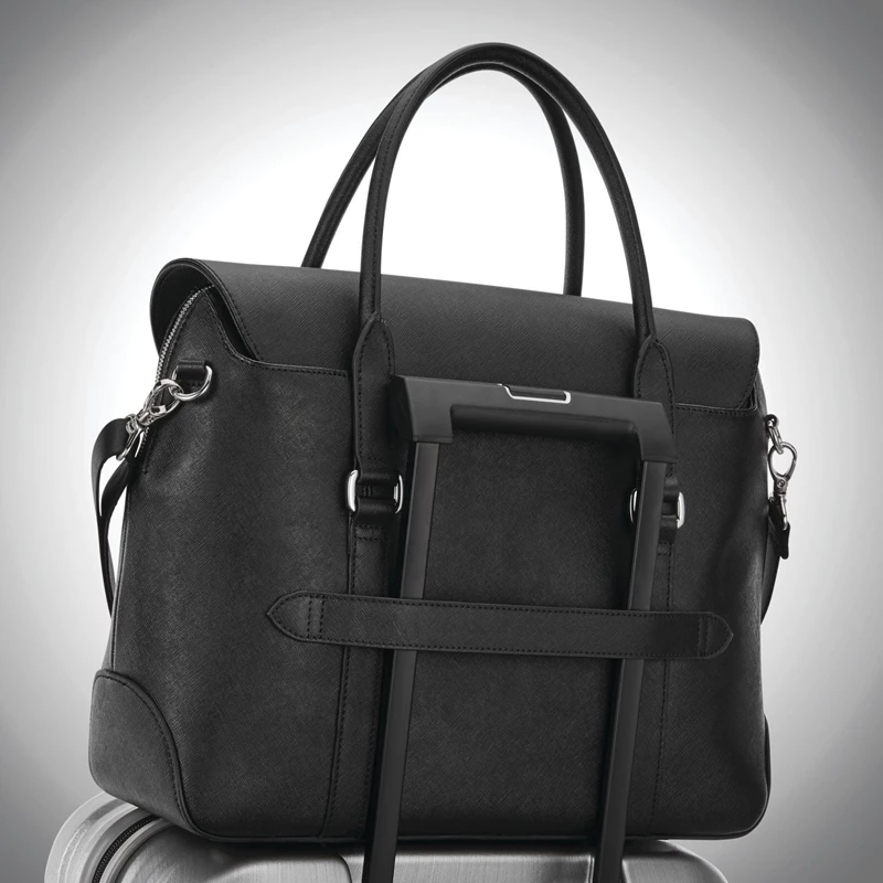 Borse Per Laptop & Valigette Samsonite Women's Executive Pelle Convertible Brief Nere | BVXSTC196