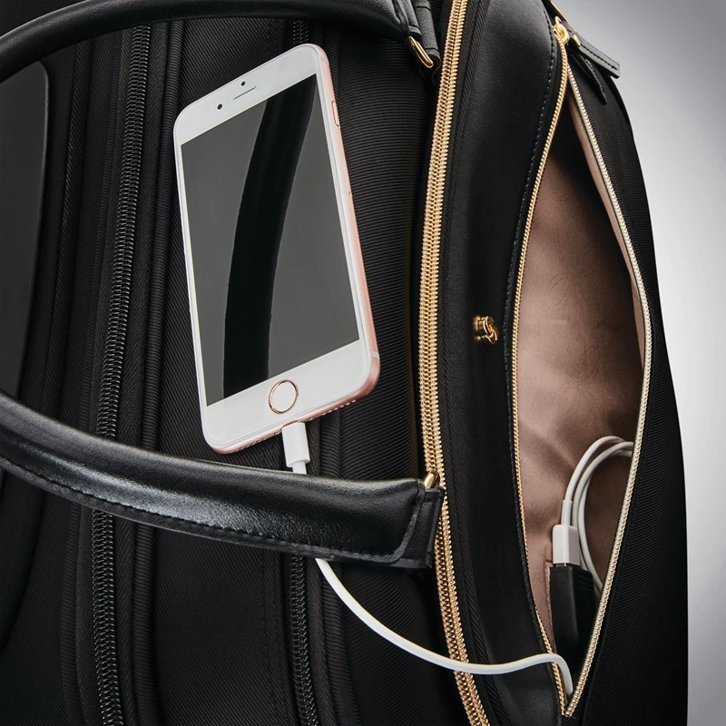 Cartelle Con Ruote Samsonite Mobile Solution Spinner Mobile Office Nere | ABIQZH109