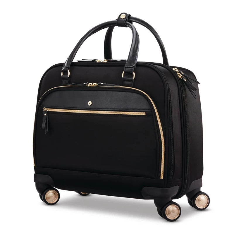Cartelle Con Ruote Samsonite Mobile Solution Spinner Mobile Office Nere | ABIQZH109