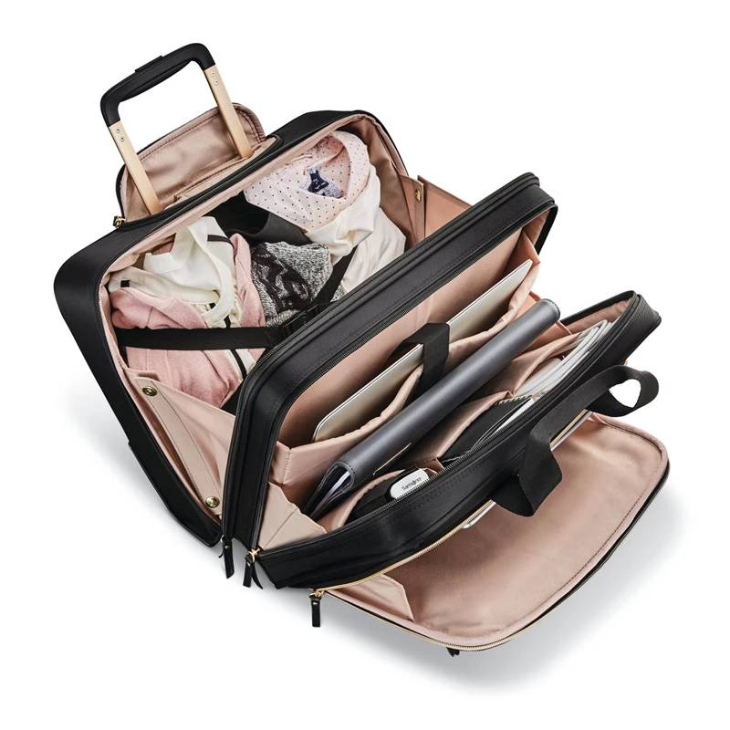 Cartelle Con Ruote Samsonite Mobile Solution Upright Wheeled Mobile Office Nere | LRCQVM812