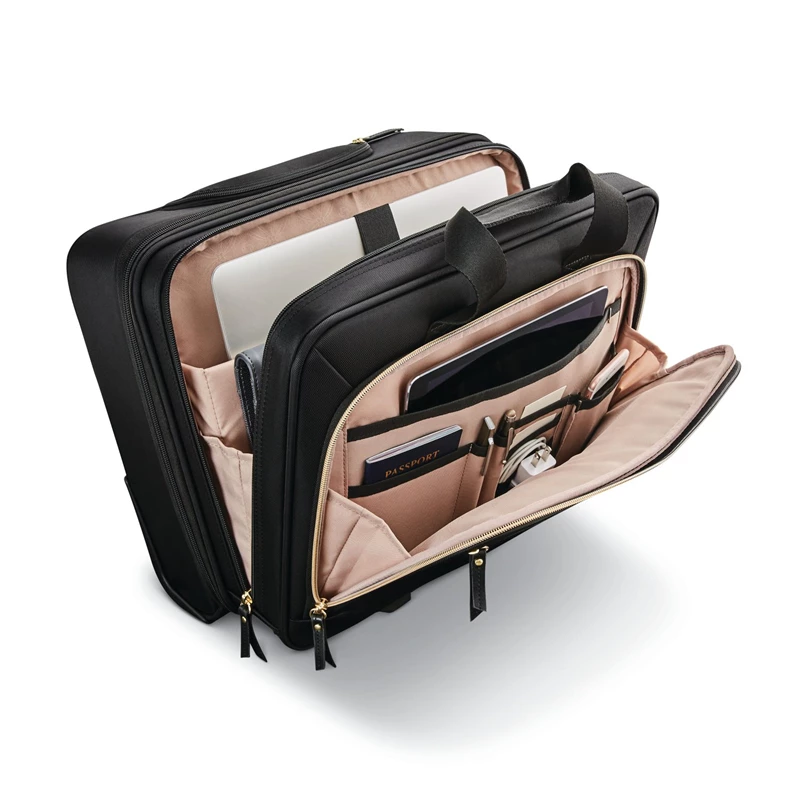 Cartelle Con Ruote Samsonite Mobile Solution Upright Wheeled Mobile Office Nere | LRCQVM812