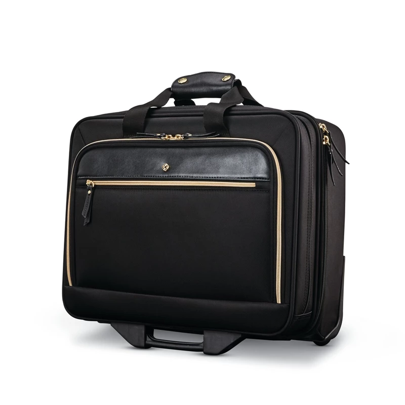 Cartelle Con Ruote Samsonite Mobile Solution Upright Wheeled Mobile Office Nere | LRCQVM812