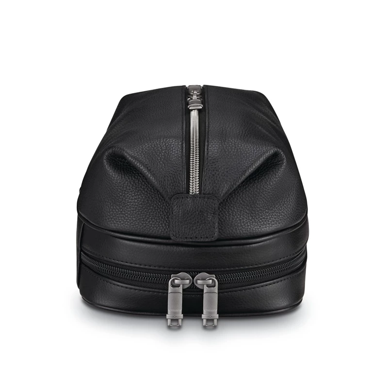 Kit Da Toilette & Cosmetici Samsonite Classiche Pelle Zip Bottom Travel Kit Nere | FSUVNP654