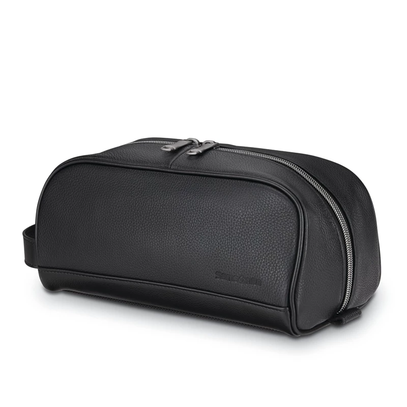 Kit Da Toilette & Cosmetici Samsonite Classiche Pelle Travel Kit Nere | KPZEUA648