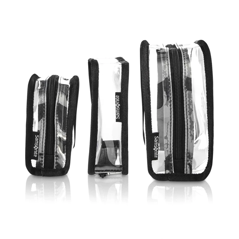 Kit Da Toilette & Cosmetici Samsonite Go Clear 3PC Accessory Pack Clear | FZRAKJ495