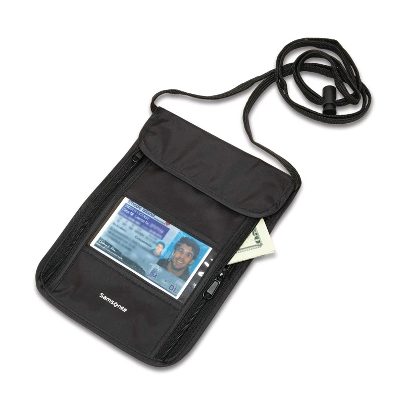 Portafogli & Custodie Passaporto Samsonite RFID Neck Pouch Nere | MVYGZF651