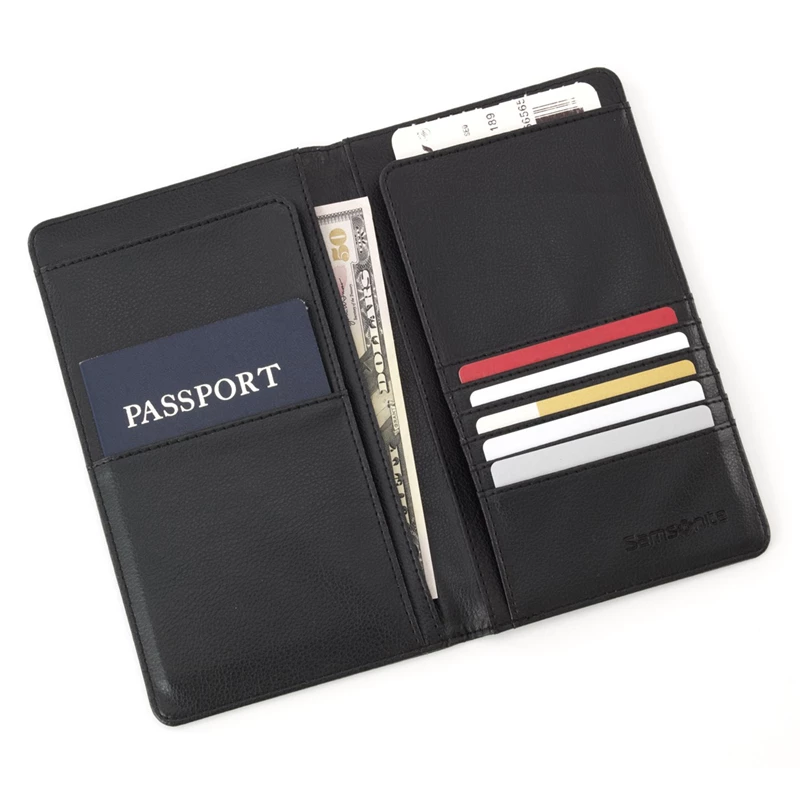 Portafogli & Custodie Passaporto Samsonite Travel Wallet Nere | ZSBOQP509
