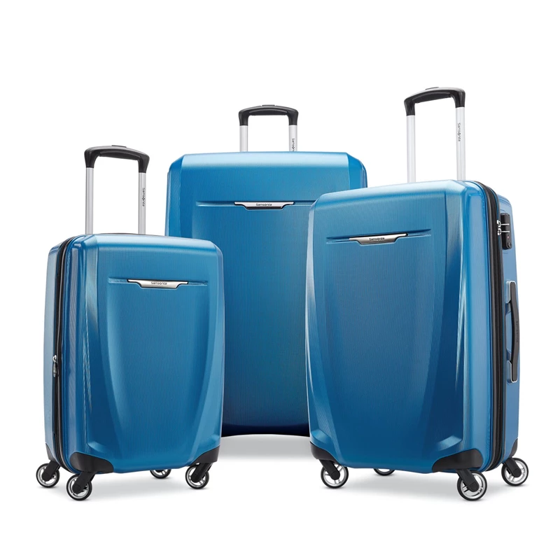 Set Di Valigie Samsonite Winfield 3 DLX 3 Piece Set Blue/Navy | URTQGA019