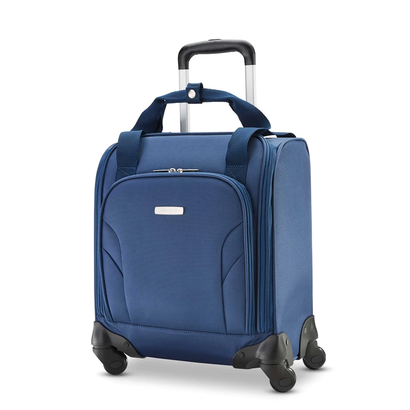 Underseat Valigie Samsonite Spinner Underseater with USB Port Nere Nere Bianche | QNOKUG285