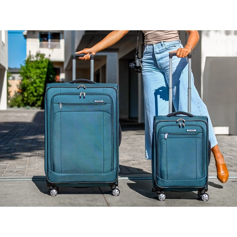 Valigie Morbide Samsonite Atrium Large Spinner Blu | IQZCMA153