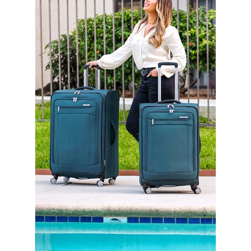 Valigie Morbide Samsonite Atrium Large Spinner Blu | IQZCMA153