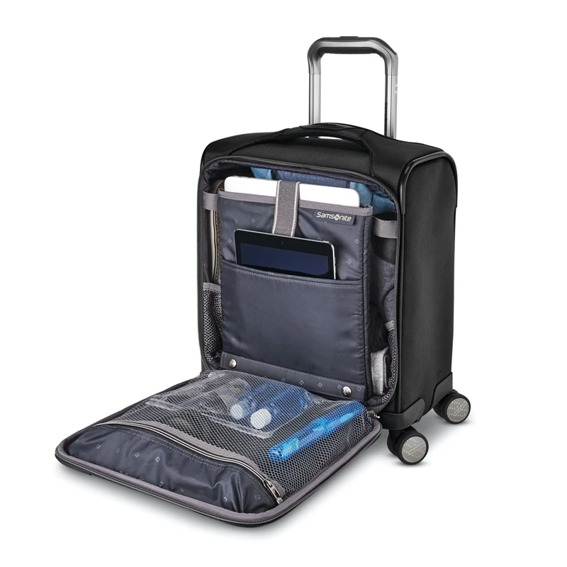 Valigie Morbide Samsonite Theorym Underseater Spinner Nere | ZIXMFE190