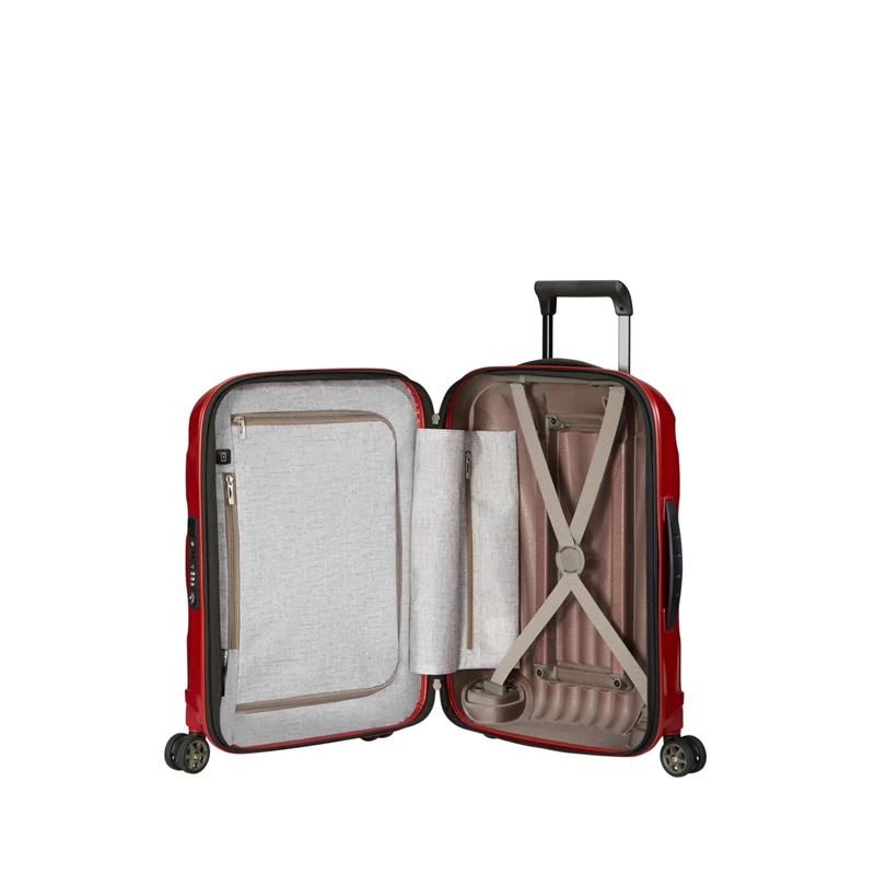 Valigie Rigide Samsonite C-Lite Carry-On Spinner Rosse | CKRQWH921