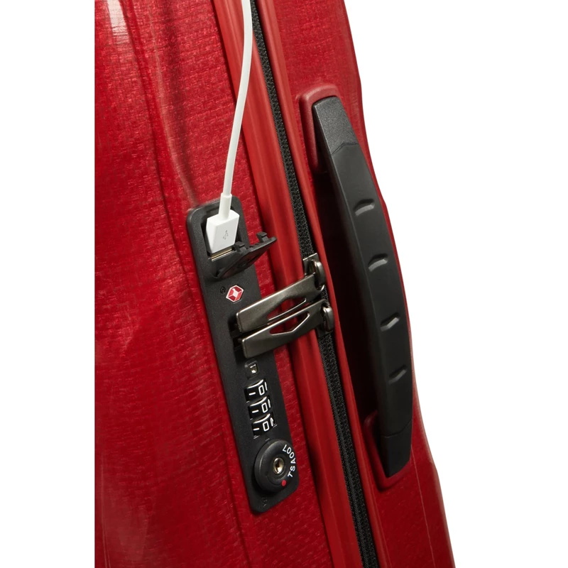 Valigie Rigide Samsonite C-Lite Carry-On Spinner Rosse | CKRQWH921