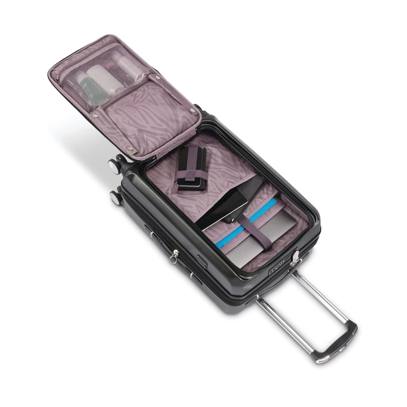 Valigie Rigide Samsonite Just Right Carry-On Spinner Graphite | BDYWFM901