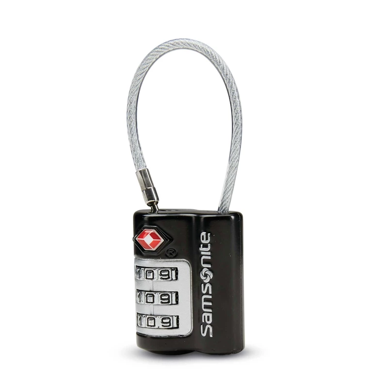 Valigie Samsonite 3 Dial Combination Cable Lock Nere | RMTJOA207