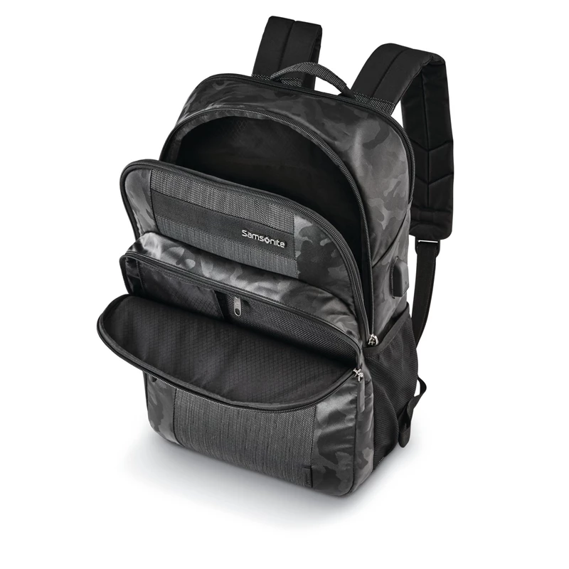 Zaino Laptop Samsonite Quadrion Slim Backpack Black/Camo | MYKBAZ941