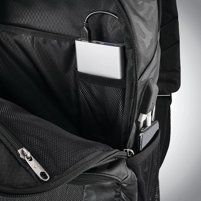 Zaino Laptop Samsonite Quadrion Slim Backpack Black/Camo | MYKBAZ941