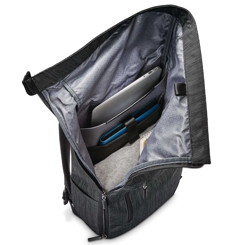 Zaino Laptop Samsonite SXK Rolltop Backpack Black/Silver | TGRSMV720