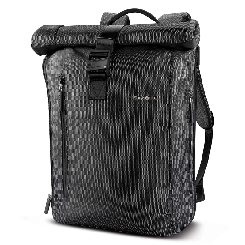 Zaino Laptop Samsonite SXK Rolltop Backpack Black/Silver | TGRSMV720