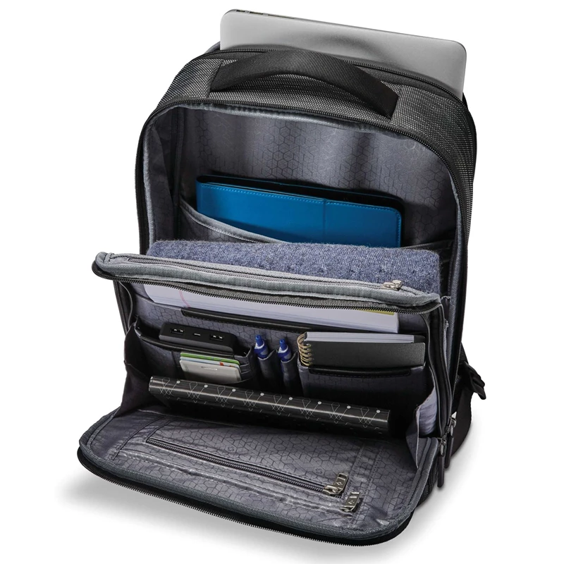 Zaino Laptop Samsonite SXK Slim Backpack Black/Silver | OJZQFR160