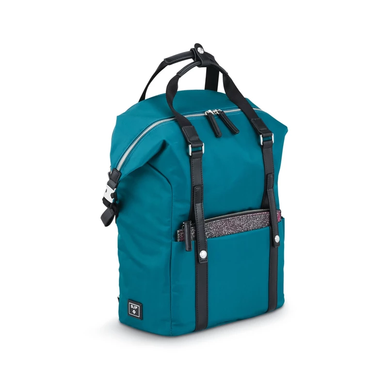 Zaino Laptop Samsonite Samsonite & Sarah Jessica Parker: The Carried Away Convertible Teal/Black Glitter Glow | NFAXYQ321