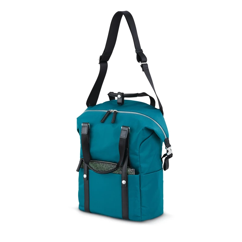 Zaino Laptop Samsonite Samsonite & Sarah Jessica Parker: The Carried Away Convertible Teal/Black Glitter Glow | NFAXYQ321