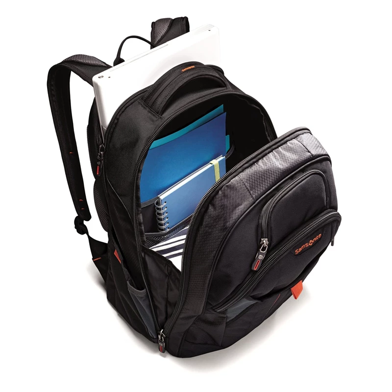 Zaino Laptop Samsonite Tectonic 2 Large Backpack Black/Orange | DPEZWS732
