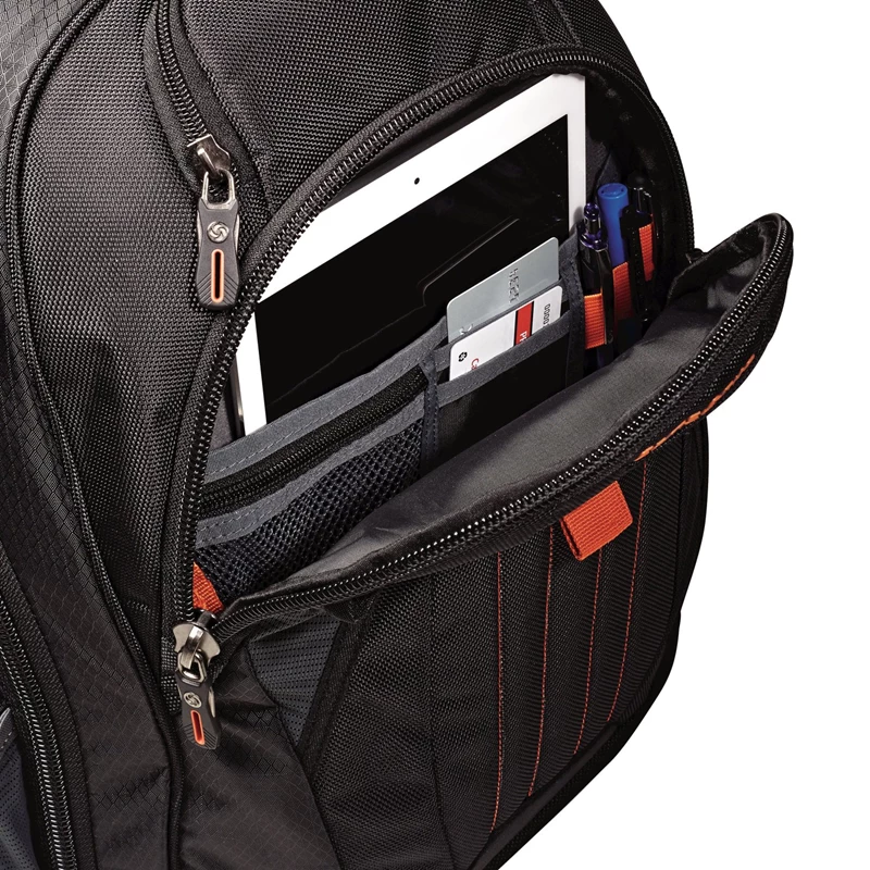 Zaino Laptop Samsonite Tectonic 2 Large Backpack Black/Orange | DPEZWS732