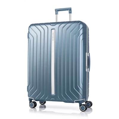 Bagaglio Controllato Samsonite Lite-Frame Checked Spinner Blu | THROAE560