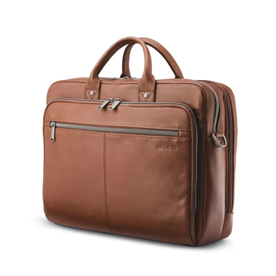 Borse Per Laptop & Valigette Samsonite Classiche Pelle Toploader Cognac | LNWMSZ579