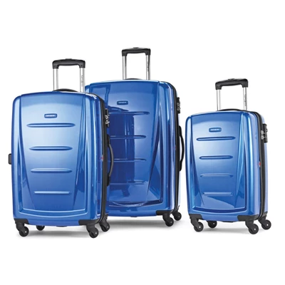Set Di Valigie Samsonite Winfield 2 Moda 3 Piece Spinner Set Blu | TMKQUP564