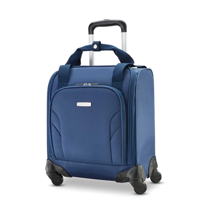 Underseat Valigie Samsonite Spinner Underseater with USB Port Nere Nere Bianche | QNOKUG285